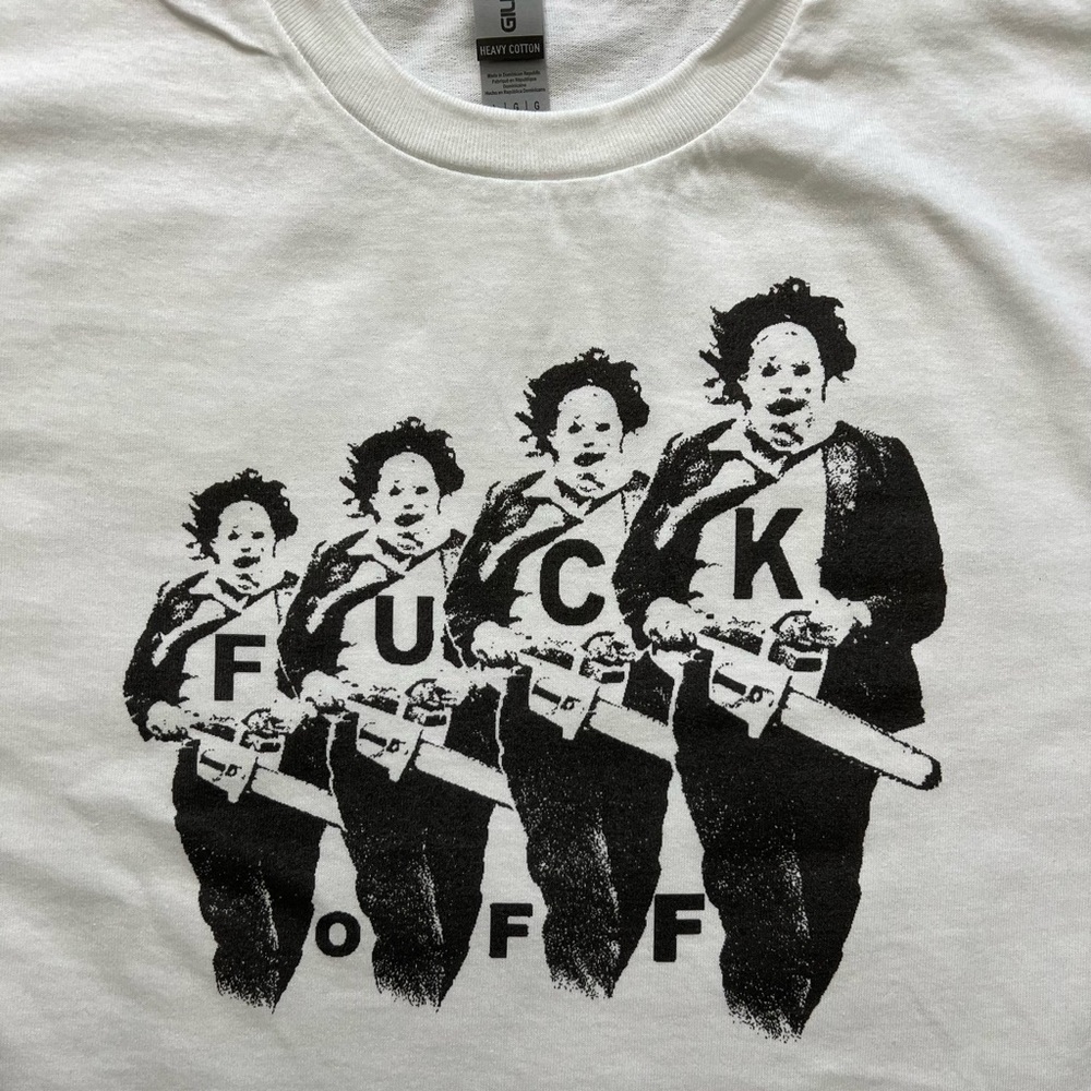 Leatherface horror slasher White Unisex T-Shirt